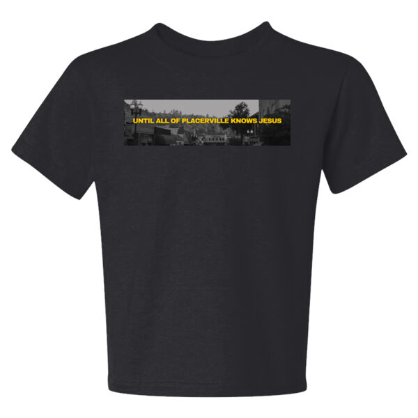 UNTIL ALL OF PLACERVILLE KNOWS JESUS (YOUTH) T-Shirt Thumbnail